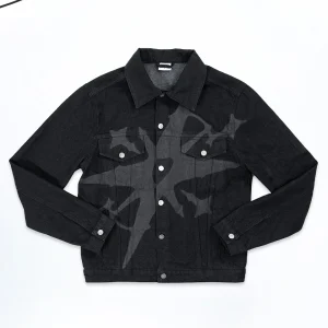 Follow Your Heart Denim jacket black