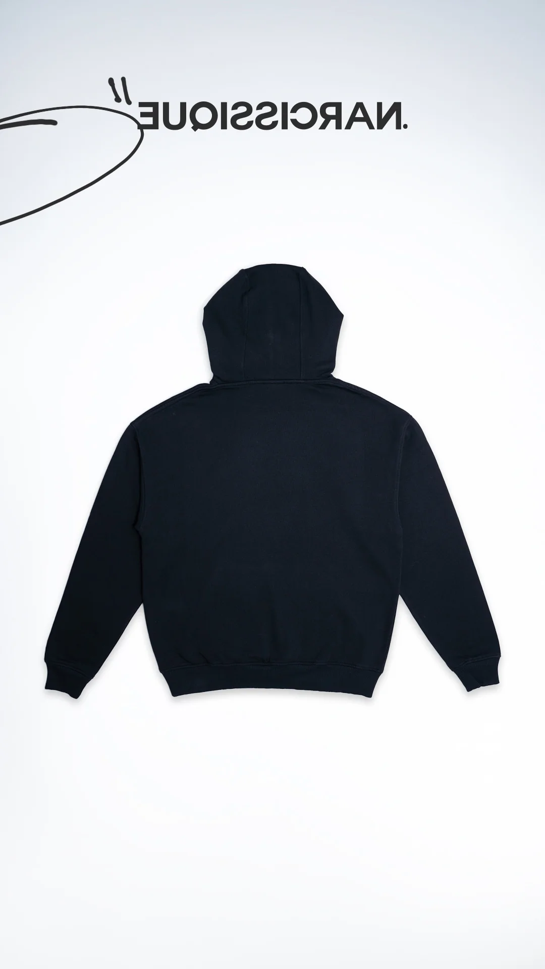 Essentiel Cut Angel Hoodie Black – Image 2