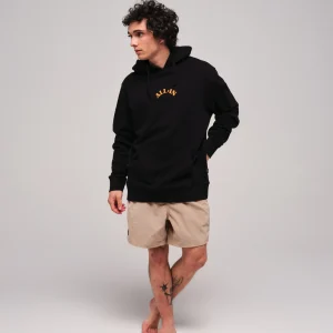 Sweat coton bio à capuche - Noir