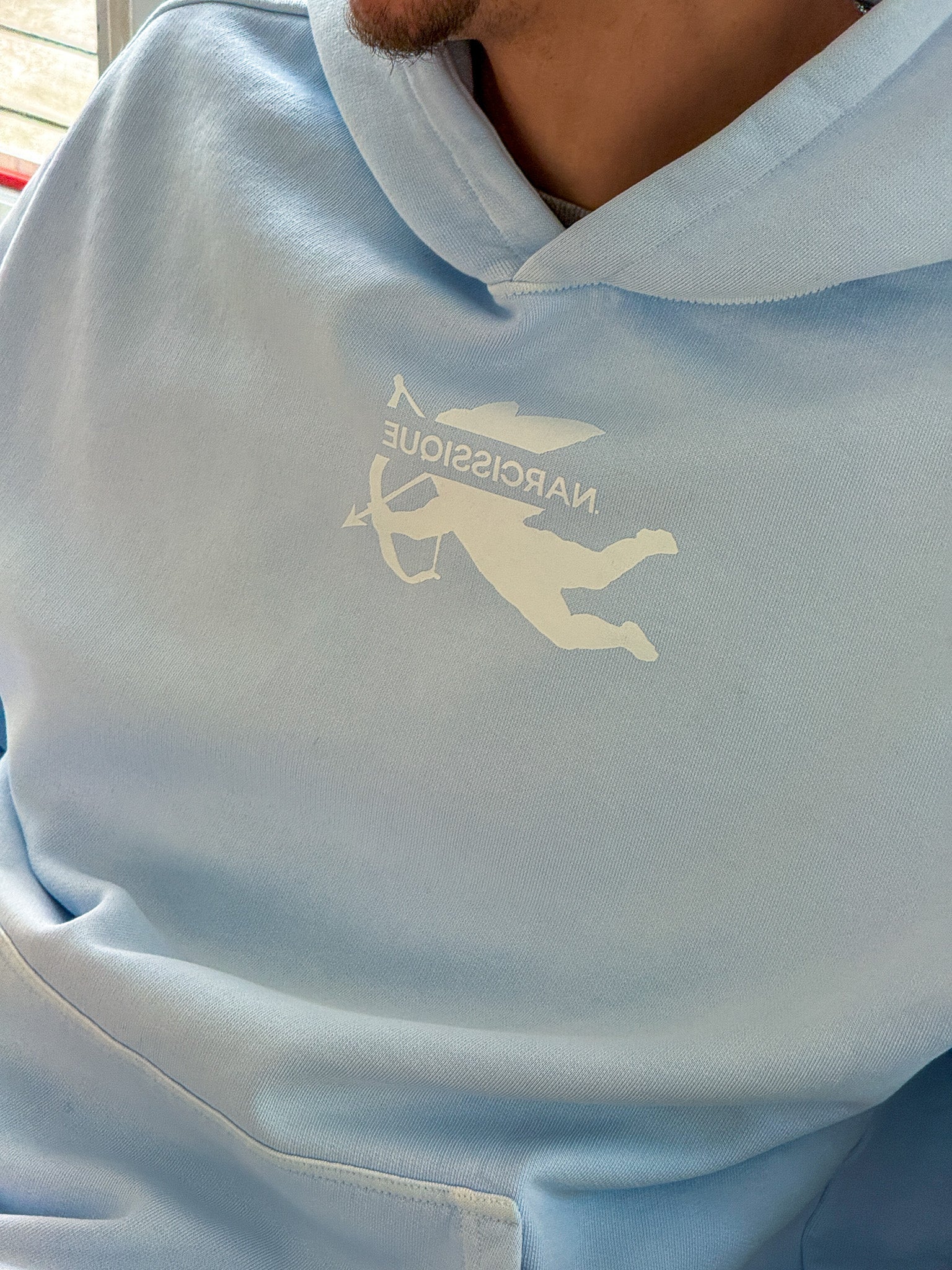 Essentiel Cut Angel Hoodie IceBlue – Image 6