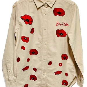 Chemise en coton bio femme - COQUELICOTS/ZEPOLITA