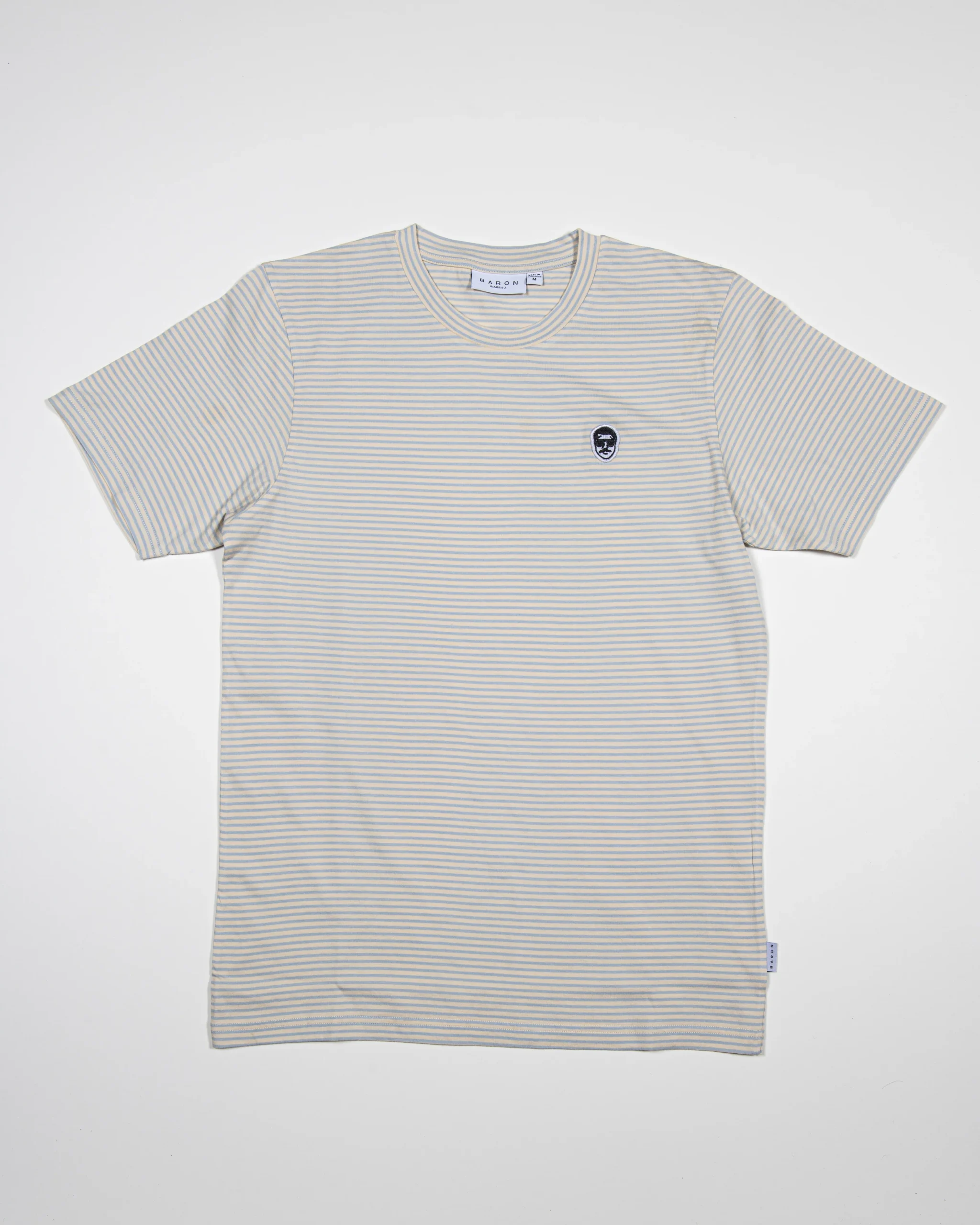 Tee-shirt Marinière ECRU - Bleu azur