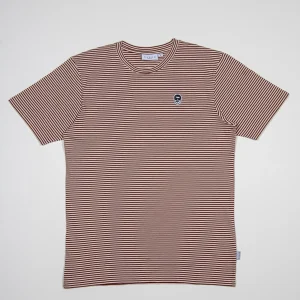Tee-shirt Marinière ECRU - Rouge bordeaux