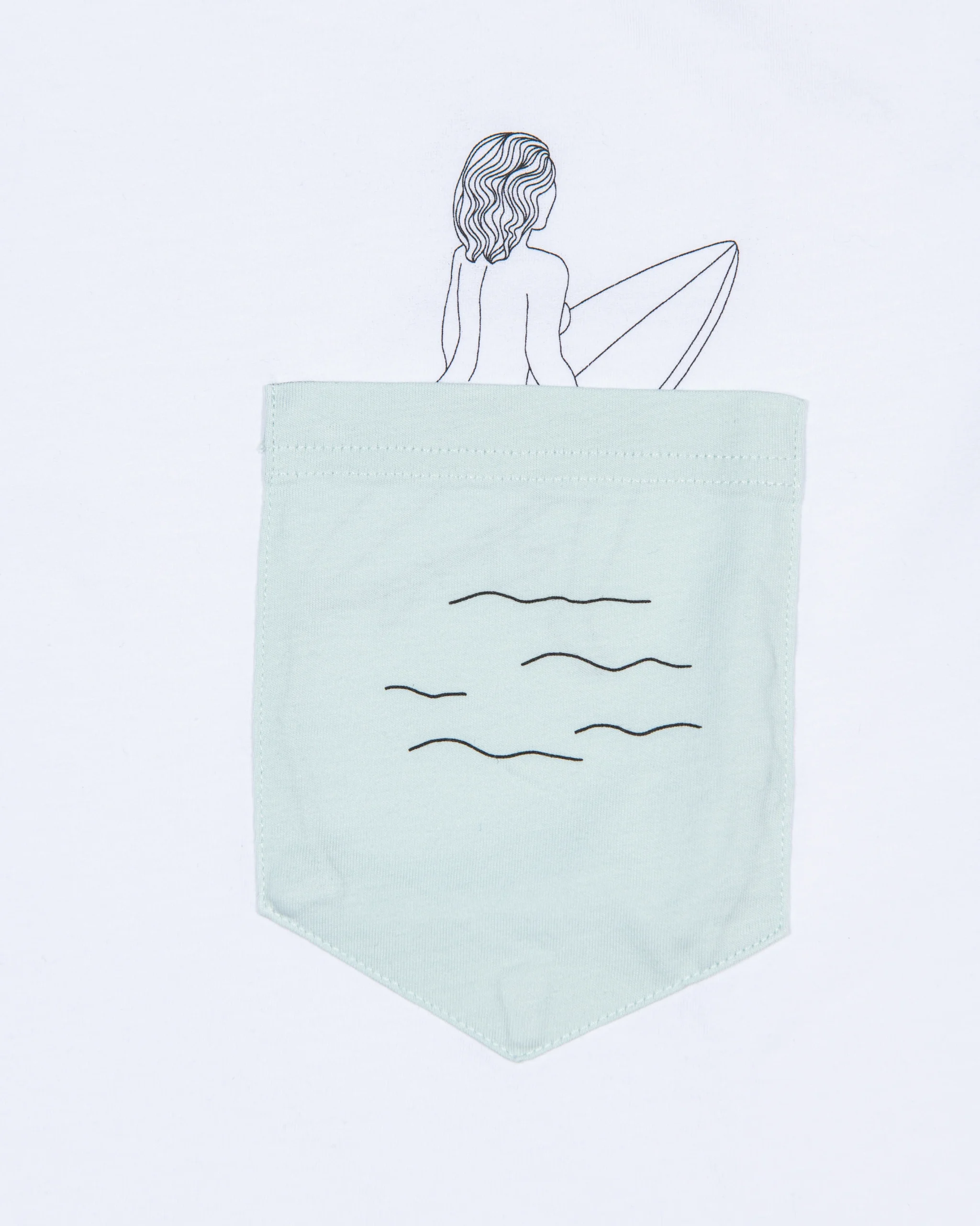 Tee-shirt Coton Bio SURFEUSE - Vert menthe – Image 3