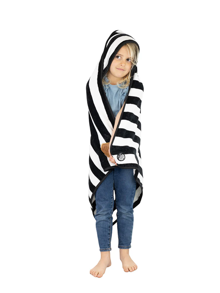 cap towel baby - good vibes black