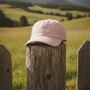 Casquette brodée "Save the giraffes" Rose