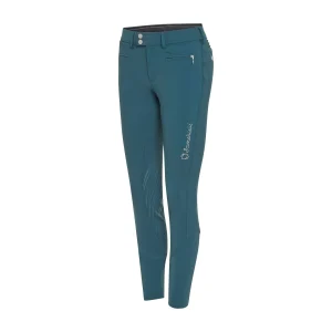 Samshield - Pantalon femme Adele genou grip Forest Green ton sur ton