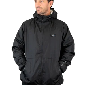 Veste imperméable - Noir & Turquoise