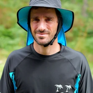 Bob de surf - Noir / Turquoise