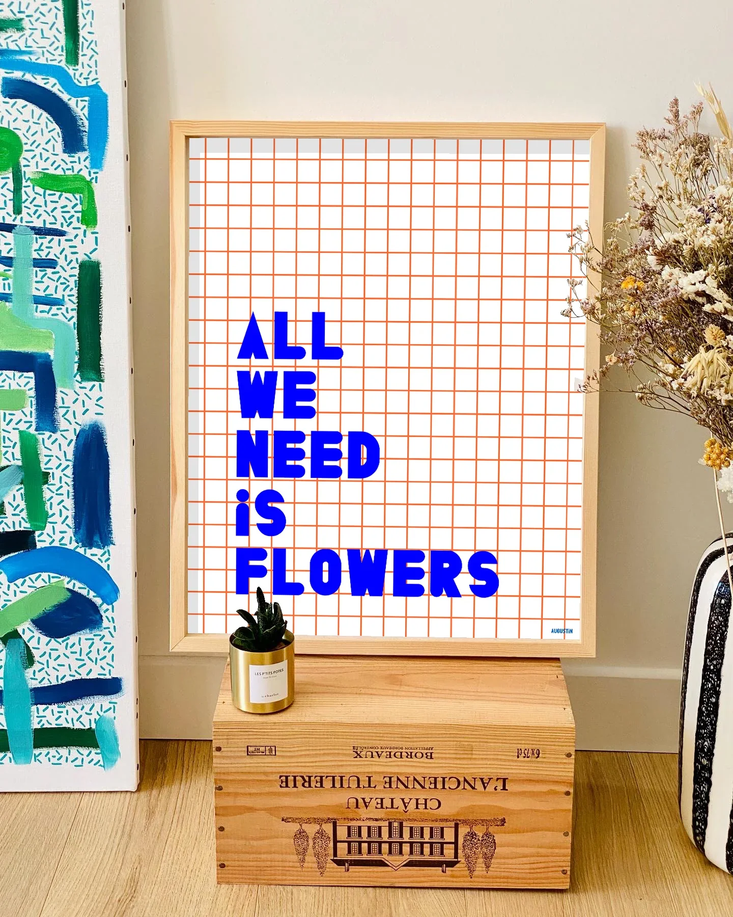 Affiche | All we need is flowers