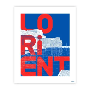 Affiche | Lorient rouge ou bleu