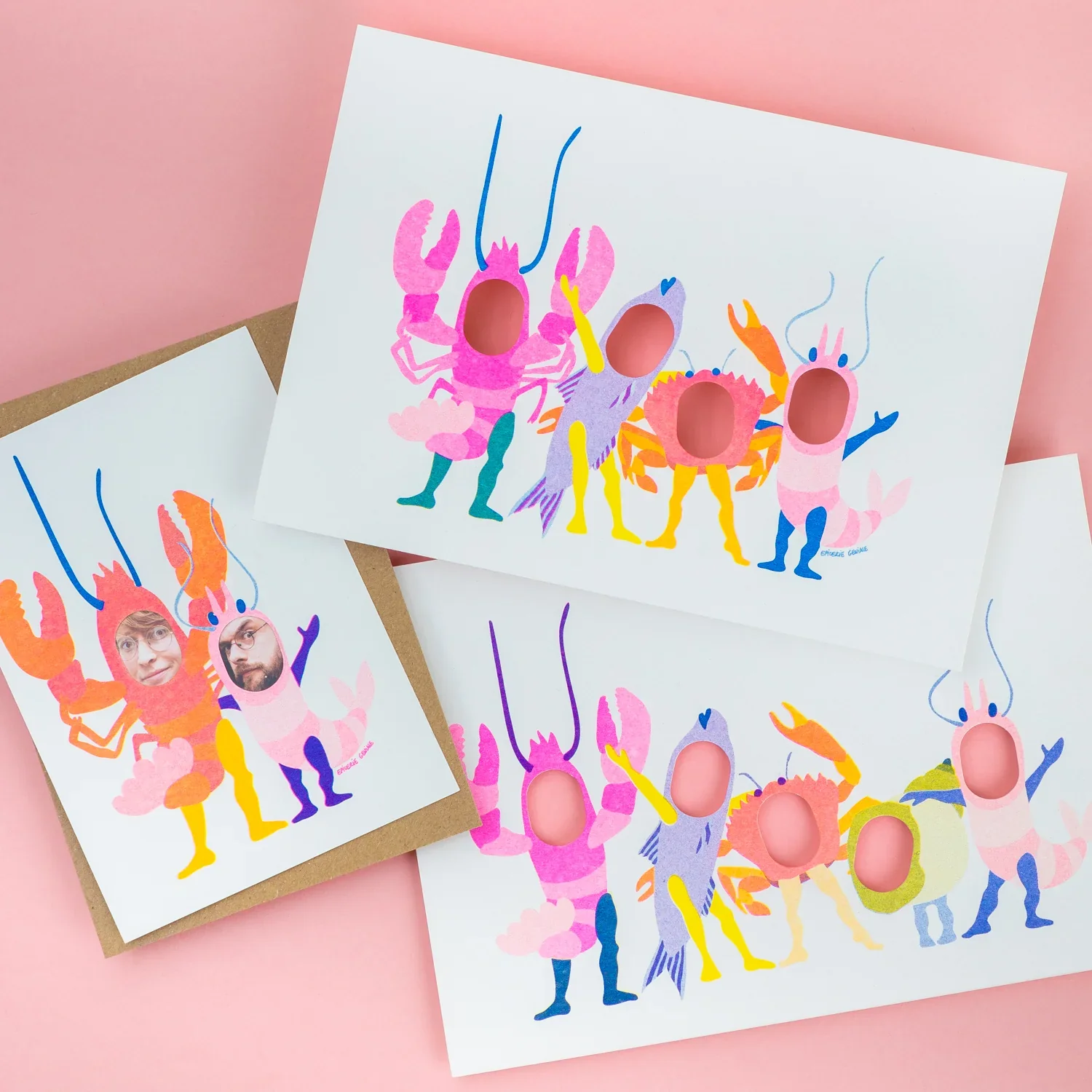 Carte Passe-tête | A5 - plusieurs motifs