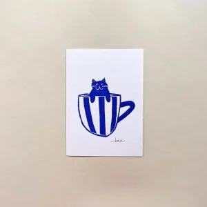 Carte Linogravure | Ca(t)puccino