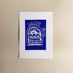Affiche Linogravure | Lucky Jackpot