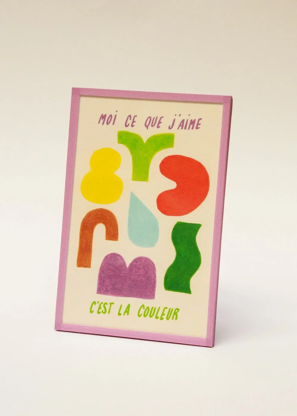 Illustration encadrée | Moi ce que j'aime c'est la couleur – Image 2