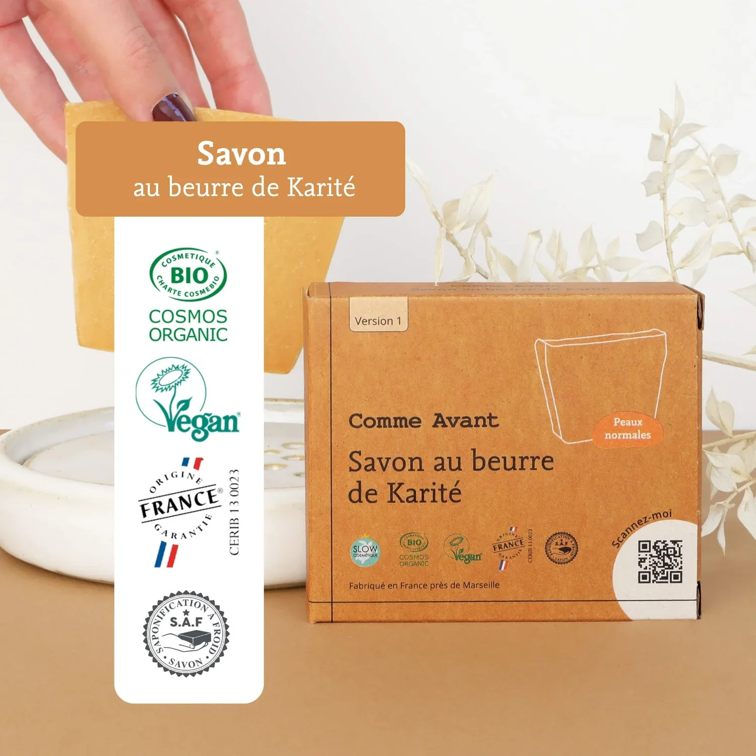 Savon solide à froid | Beurre de karité – Image 2