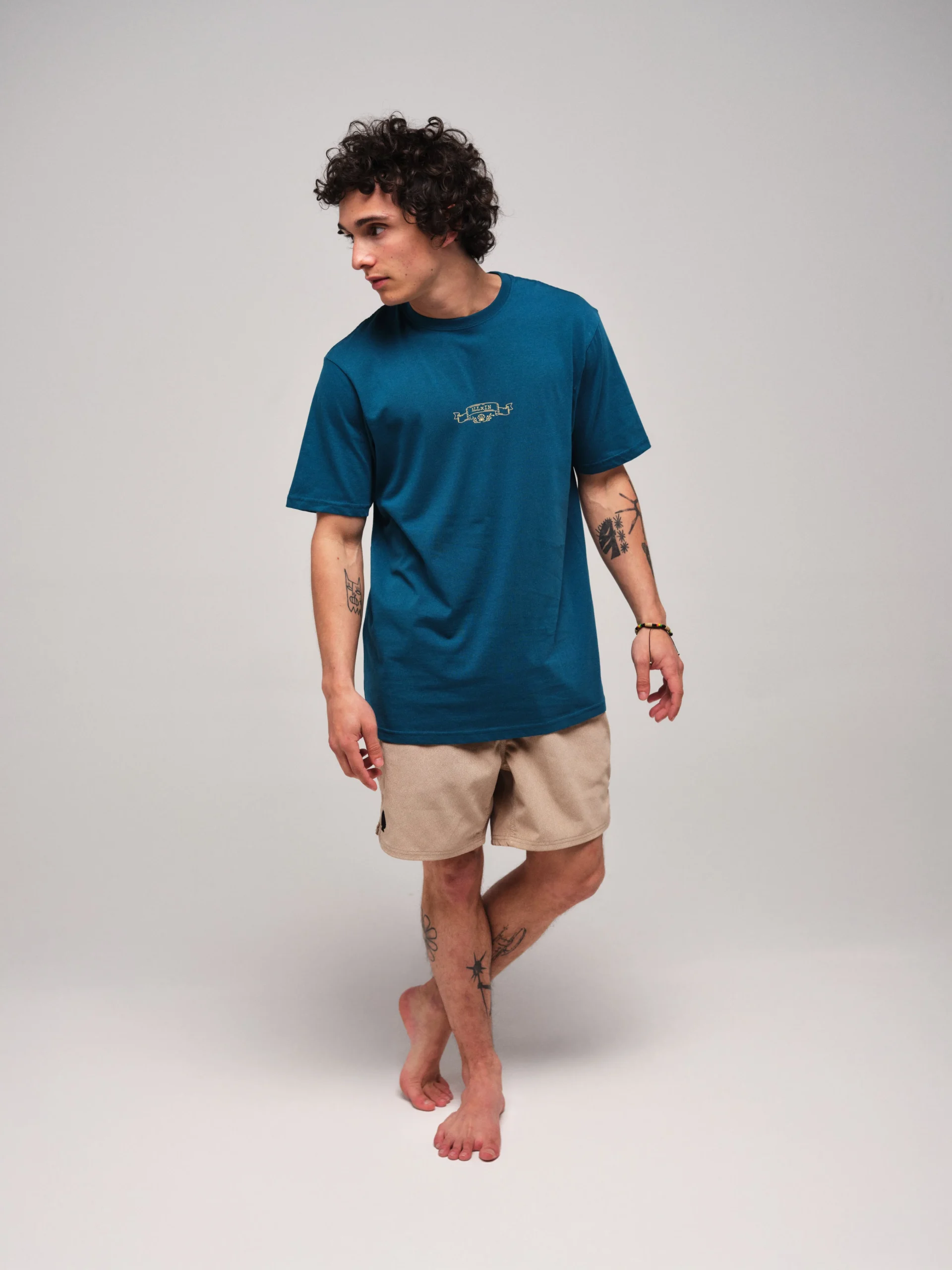 T-shirt coton - Compostella - Bleu Coral