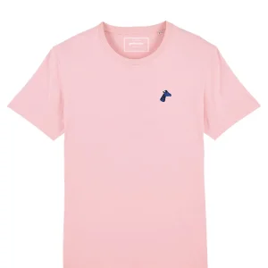 Tee-shirt Brodé Rose Unisexe - Coton Bio