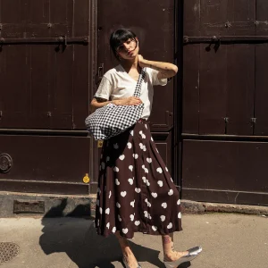 Tote bag COEUR Vichy Noir