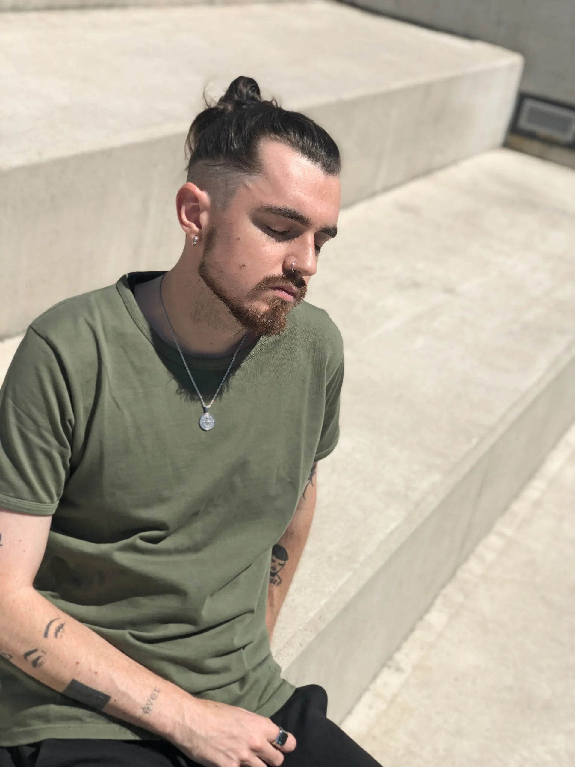 340gr - t-shirt premium 100% coton bio - Kaki – Image 3