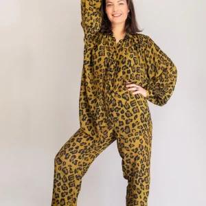 Pantalon SACHA Léopard (Soie)