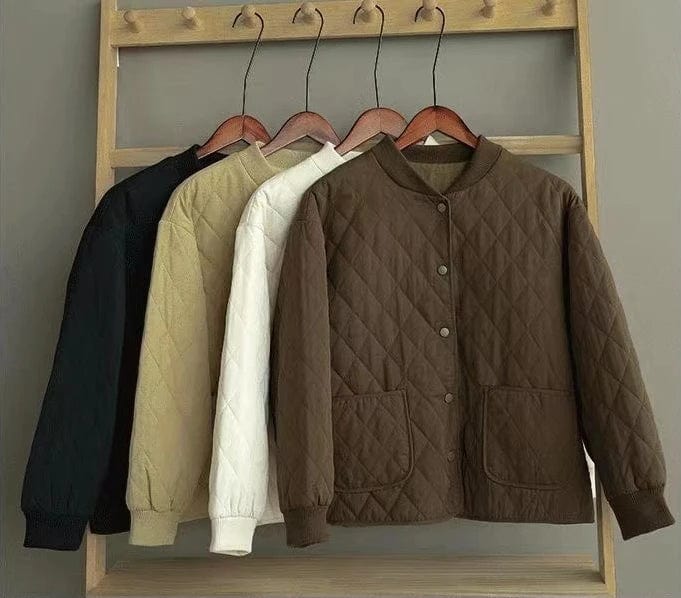 Blouson Matelassé Femme Kaki – Image 2