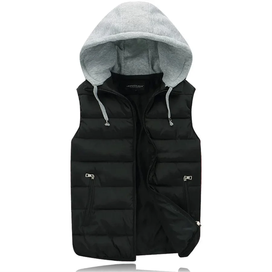 Blouson Sans Manche Capuche – Image 8