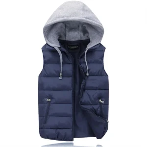 Blouson Sans Manche Capuche