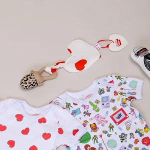 Body Bébé Coeurs Rouges