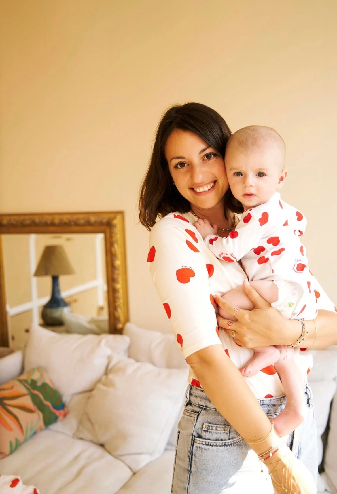 Body GERDA blousant écru à coeurs – Image 7