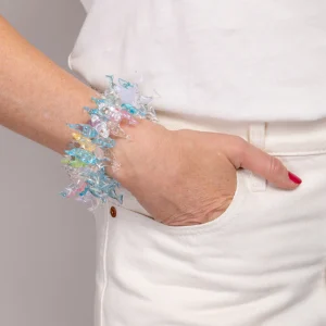Bracelet accumulation Dauphins Pastels style 90s