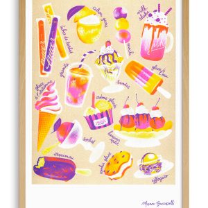 Affiche A3 - Manon Bucciarelli - Glaces