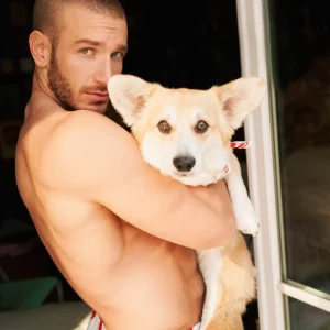 Caleçon TOM Blanc Coeurs Rouges