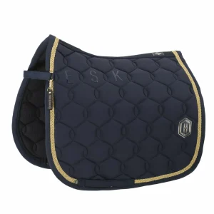 ESKADRON - Tapis de selle dressage Pro Soft Emblem Heritage marine