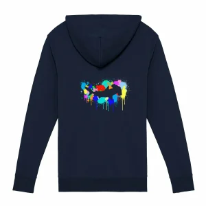Sweat à capuche zippé unisexe Graf requin marteau