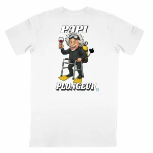 T-shirt humoristique plongeur – PAPI PLONGEUR – Cadeau drôle pour son papi plongeur