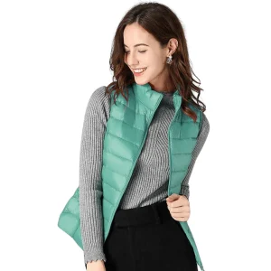 Doudoune Sans Manche Vert