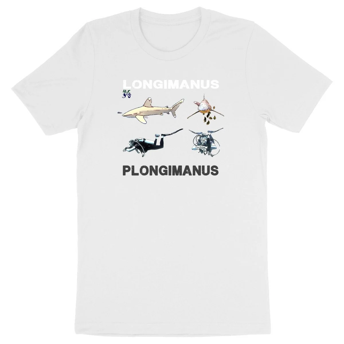 T-shirt plongée 100% bio plongimanus longimanus – Image 2