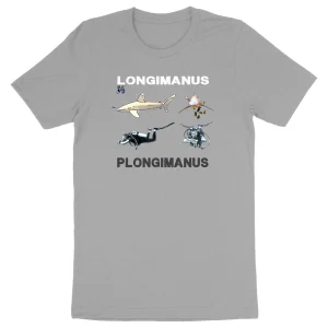 T-shirt plongée 100% bio plongimanus longimanus