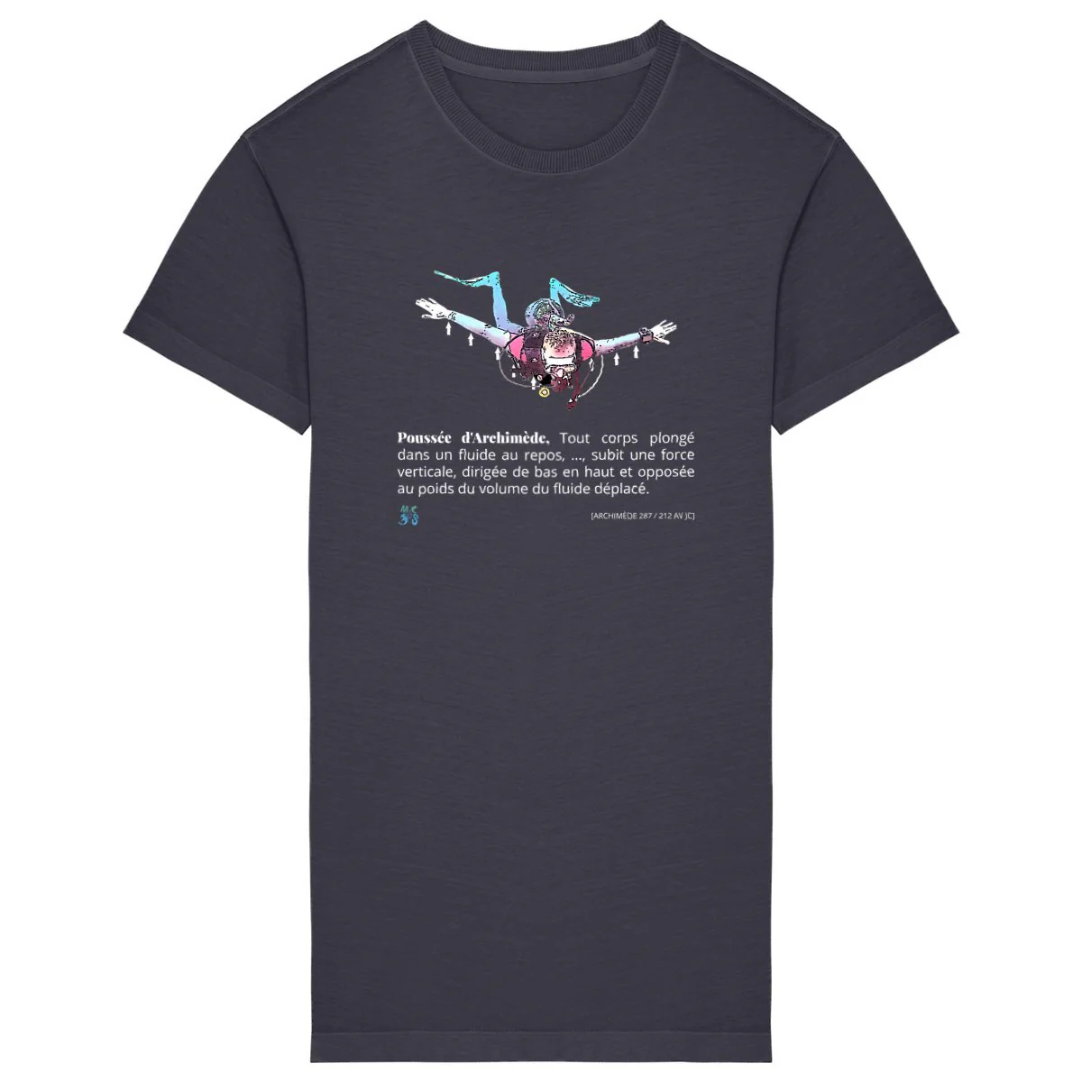 Robe T-shirt bio MacJos-poussée d`Archimède