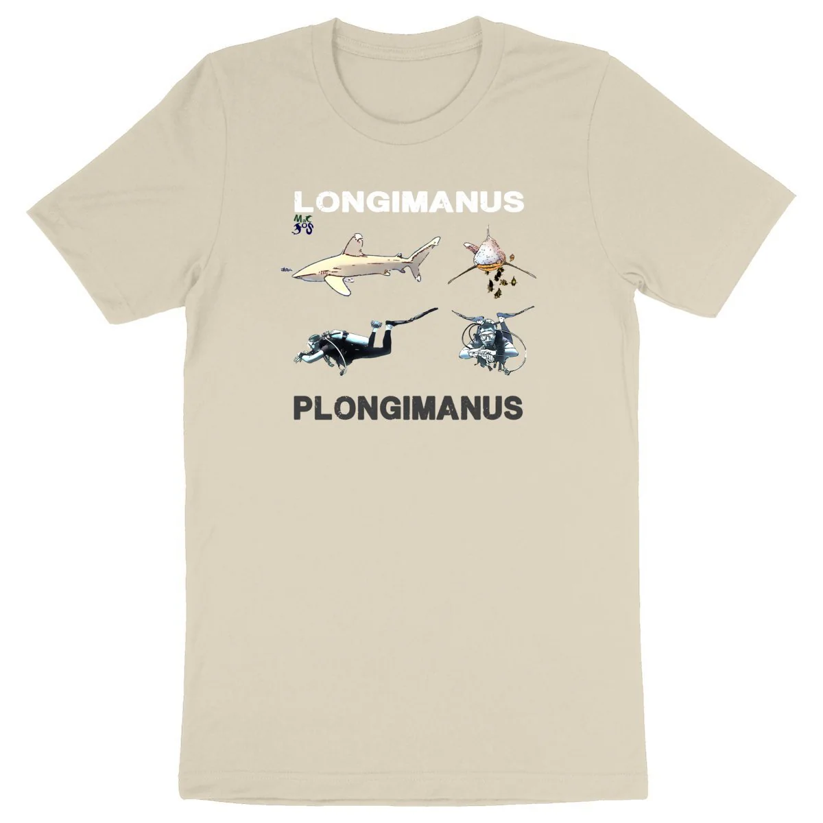 T-shirt plongée 100% bio plongimanus longimanus – Image 7
