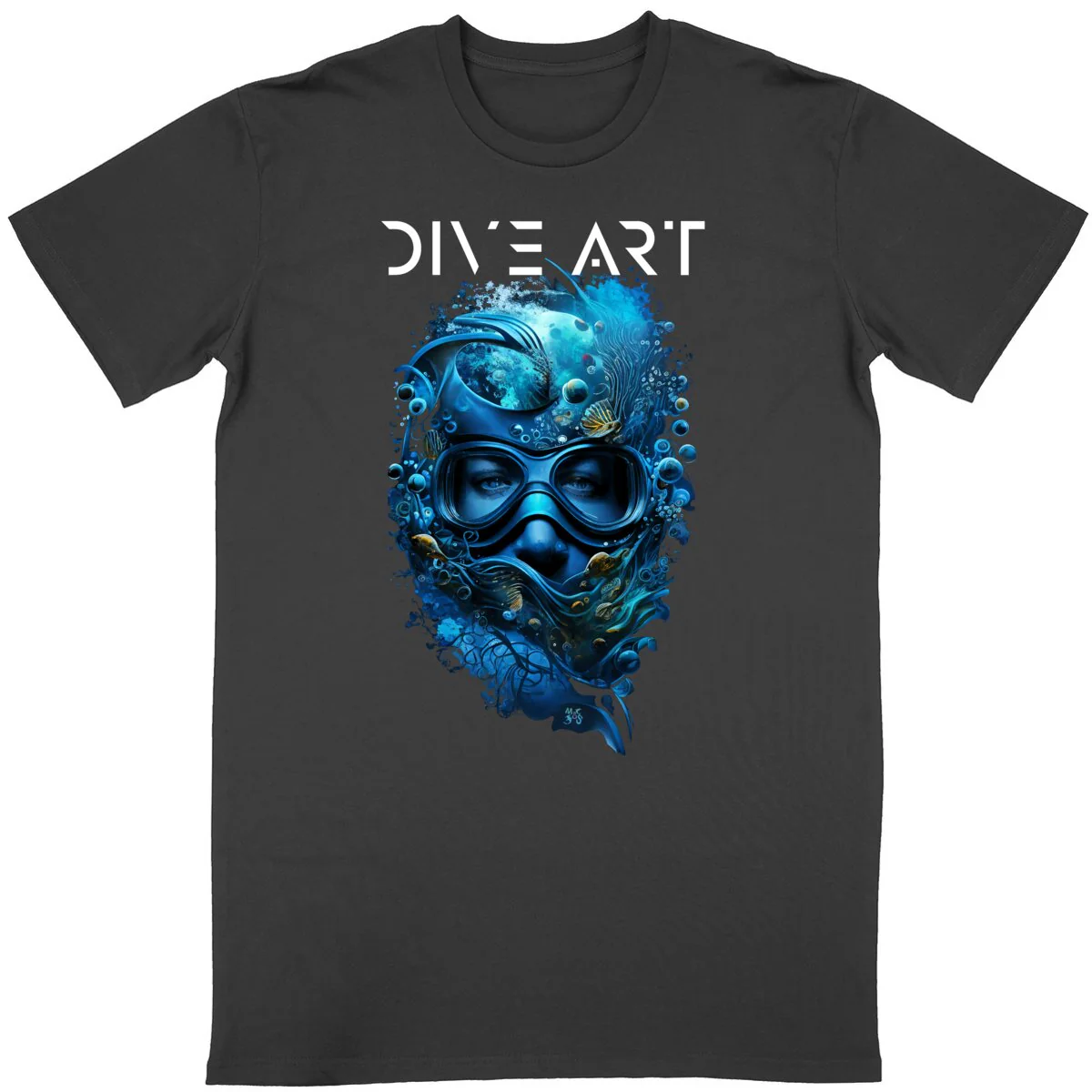 T-shirt plongeuse holographique dans l'océan profond MacJos