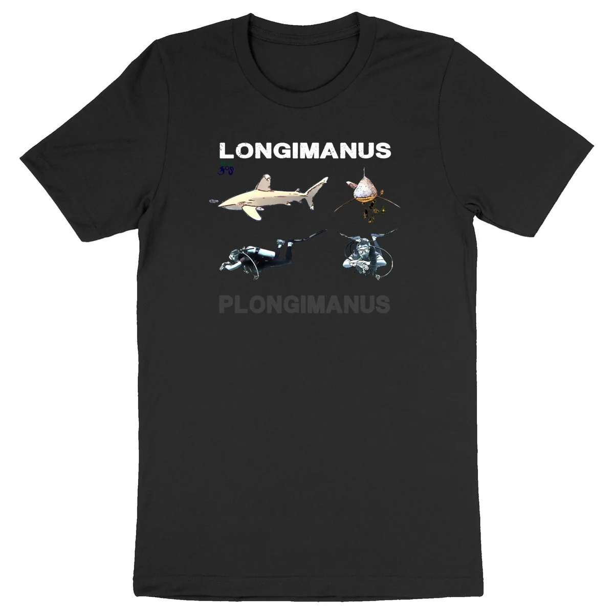 T-shirt plongée 100% bio plongimanus longimanus – Image 3