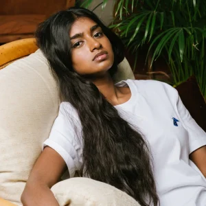 Tee-shirt Brodé Blanc Unisexe - Coton Bio