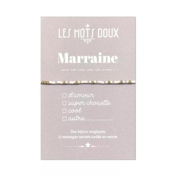 Bracelet Code Morse | Marraine