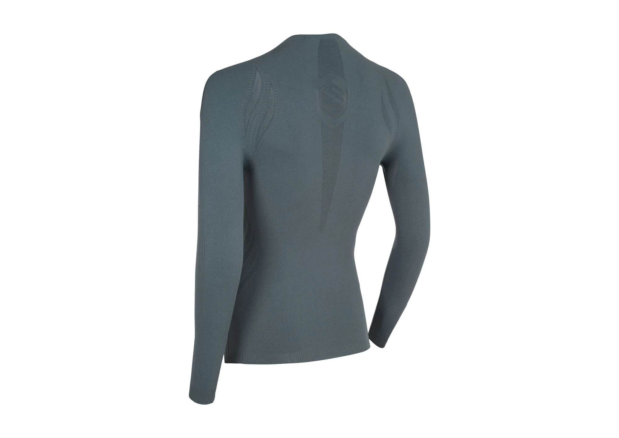 Samshield - T-shirt technique manches longues femme Alicia Turtle Neck Steel Grey – Image 2