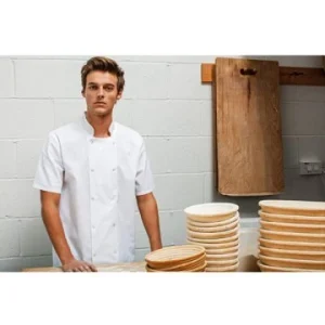 Veste cuisine manche courte Top tex PR664 - 2 coloris