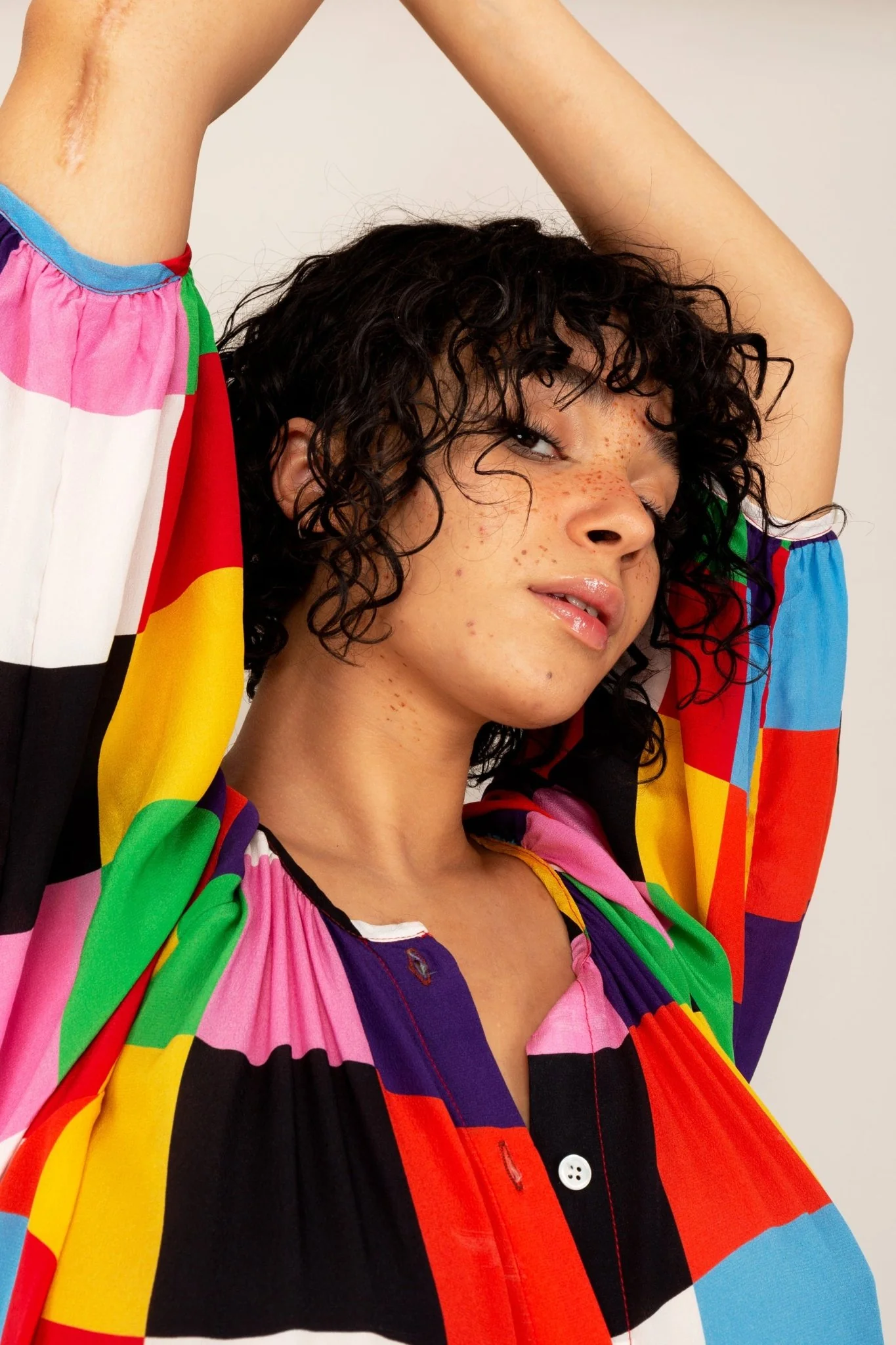 Robe FELICIA Imprimé Carrés – Image 6