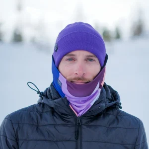 TOUR DE COU BLOCK MAUVE