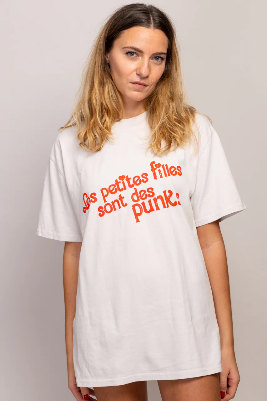 T-shirt oversize KELLY "Les petites filles sont des Punks" – Image 2